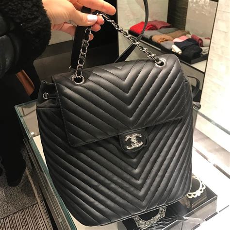 chanel chevron quilted backpack price